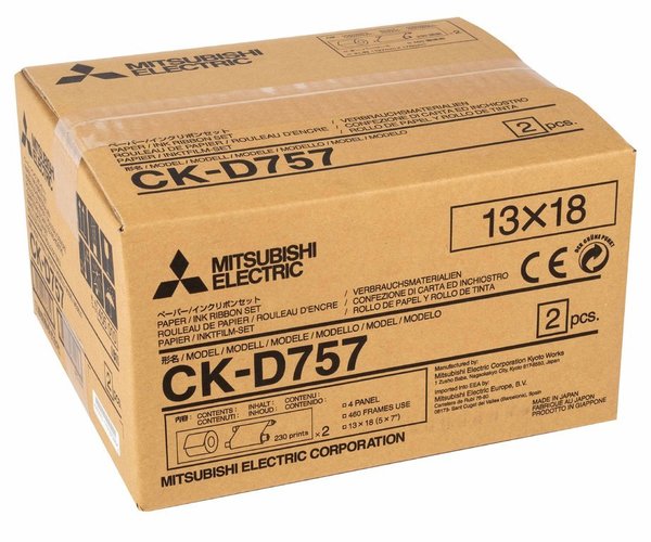 Mitsubishi CK-D 757 Papier 13x18 Bitte Liefertermin erfragen!!!