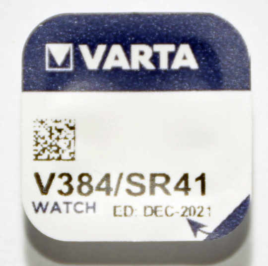 Varta Batterie 384 (SR-41 SW)