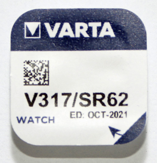 Varta Batterie 317 (SR-516 SW)