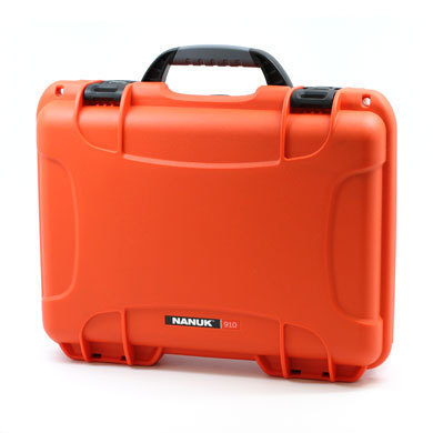 Nanuk 910 Case orange mit Schaumstoff