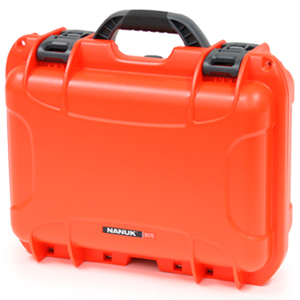Nanuk 915 Case orange mit gepolsterten Trennwänden