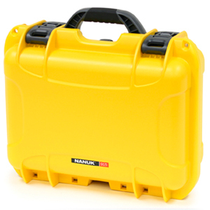 Nanuk 915 Case gelb mit gepolsterten Trennwänden