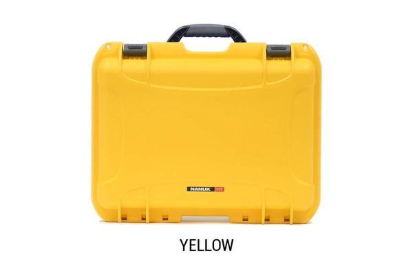 Nanuk 925 Case gelb mit gepolsterten Trennwänden