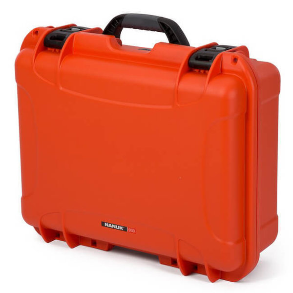 Nanuk 930 Case orange mit gepolsterten Trennwänden