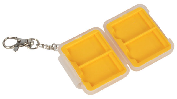 Bilora Card Safe - SD/MMC-Kunststoffbox, gelb