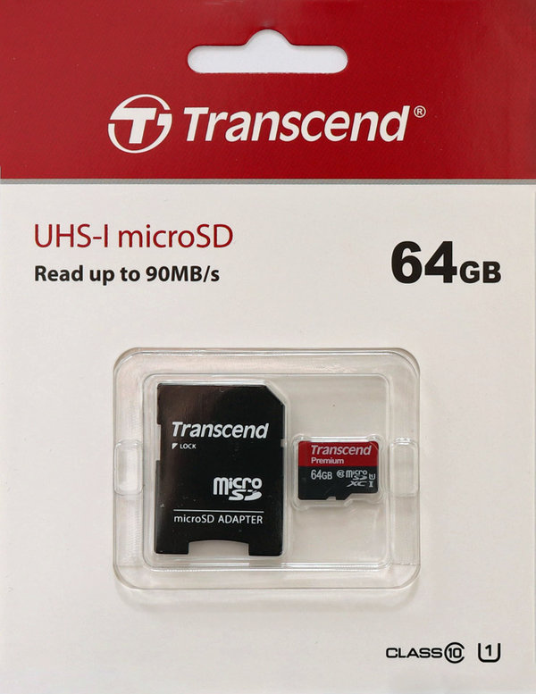 Transcend UHS-I micro SD 64 GB Class 10