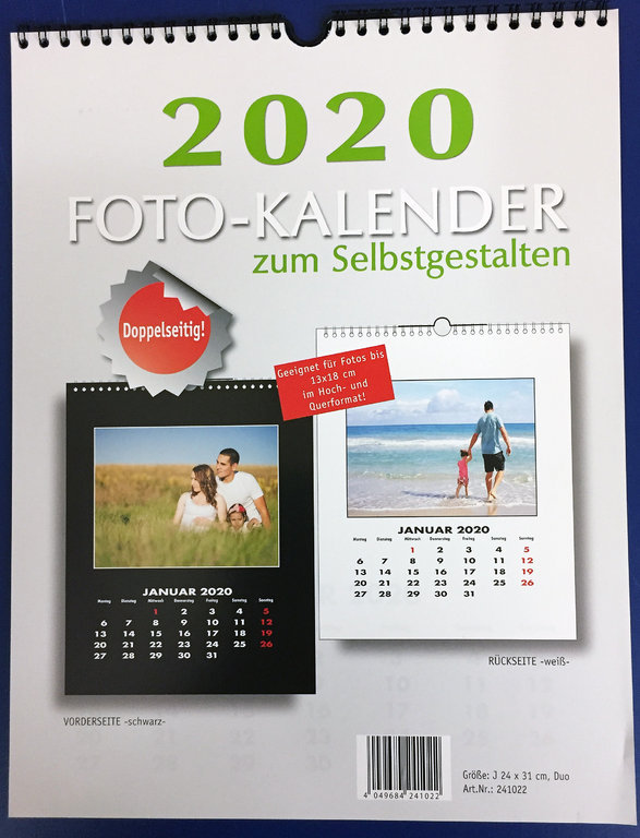 Fotokalender 2023 22x30cm für Bilder bis 13x18