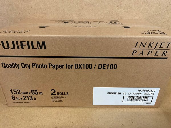 FujiFilm DL Paper lustre 152mm x 65m